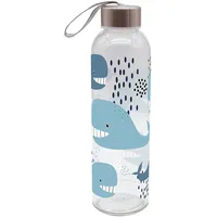 Geda Labels (INFKH) Unisex Jugend Trinkflasche Wale 500ml Glas,