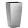 LECHUZA Cubico 50 Komplettset 50 x 50 x 95 cm silber metallic