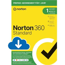 NortonLifeLock Norton 360 Deluxe 1 Jahr ESD 2 Geräte DE Win Mac Android iOS