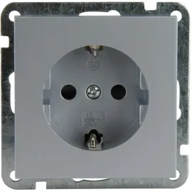 Unitec Steckdose Melbourne Serie 703 Silber 2 St.