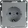 Unitec Steckdose Melbourne Serie 703 Silber 2 St.