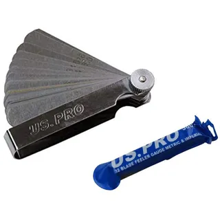 US PRO Professionelle Fühlerlehre mit 32 Blättern, metrisch und imperial, B5867