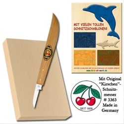 Schnitz-Set, mit original Kirschen Schnitzmesser