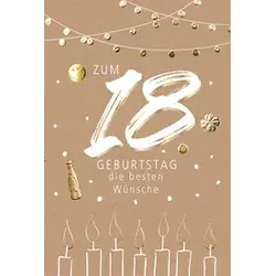 Geburtstagskarte Volljährigkeit gepräg 52-5018   Bild
