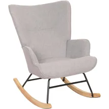 MCW Schaukelstuhl MCW-N14 Stoff/Textil 320 g/m2 320 g/m2 75 x 75 x 75 cm Hellgrau ergonomisch