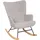 MCW Schaukelstuhl MCW-N14 Stoff/Textil 320 g/m2 320 g/m2 75 x 75 x 75 cm Hellgrau ergonomisch