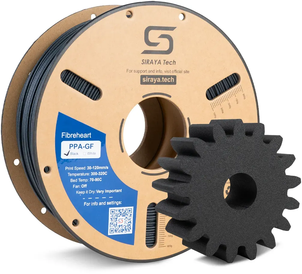 Siraya Tech Fibreheart PPA-GF, Farbe: Schwarz, Gewicht: 1 kg