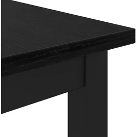vidaXL Tisch Schwarz Eichen-Optik 100 x 50 x 76,5 cm