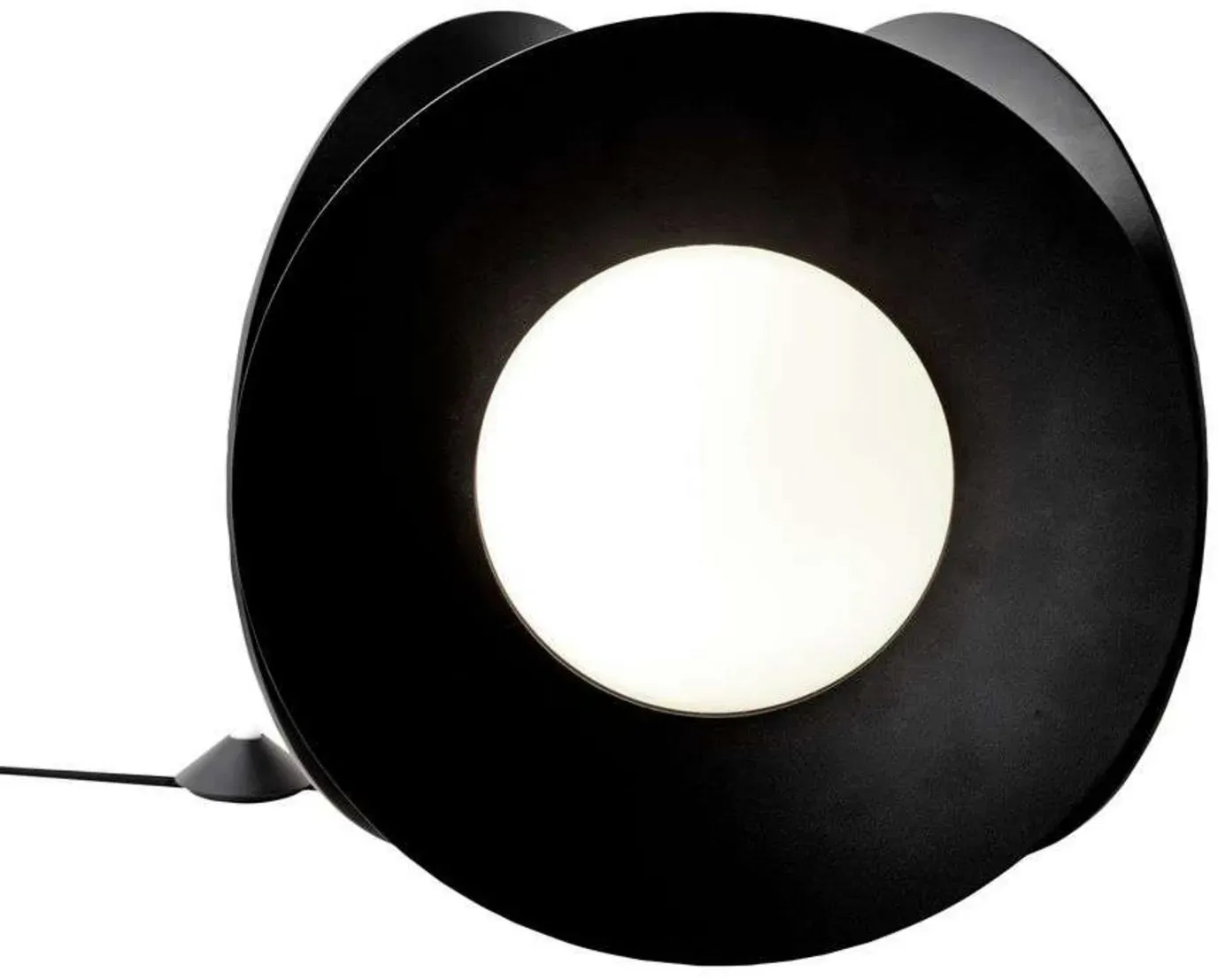 Tischleuchte DCW, Schwarz, für Wohnzimmer, Aluminium - 31.2 - 31.2