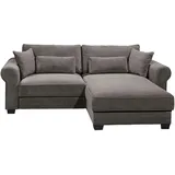 ed exciting design Ecksofa beidseitig montierbar Angelina klein & braun ¦ Maße (cm): B: 255 H: 92 T: 185.0