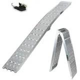 226 cm 680 kg klappbar Aluminium geriffelt silber 1 St.