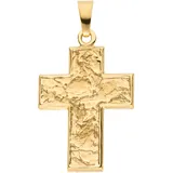 Kreuzanhänger JOBO "Anhänger Kreuz breit Goldkreuz 23 mm", gelbgold 333, Schmuckanhänger, Damen, Gelbgold 333, 8 Karat 333 Gold