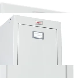 Phoenix Spind Locker grau PL1230GGK, 2 Schließfächer 30,0 x 50,0 x 183,0 cm