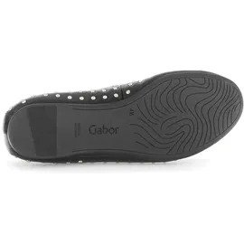 Gabor Leder-Ballerinas in schwarz | 39