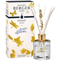 MAISON BERGER PARIS Diffuser Lolita Lempicka Stäbchenduft inkl. 115 ml Duft mit Duftstäbchen, Flacon + Duft + Stäbchen – alles inklusive und sofort einsatzbereit weiß