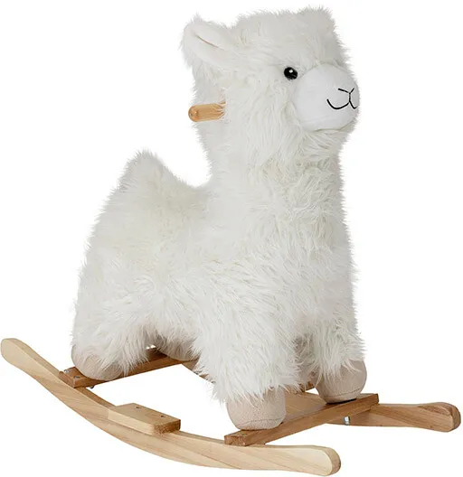 Bloomingville - Kinto Rocking Toy Lama White - cm - 45 cm