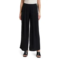 Cartoon Palazzohose mit weitem Bein in schwarz, 44