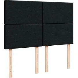 vidaXL Boxspringbett 140 x 200 cm Schwarz