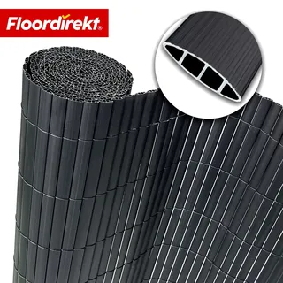 Floordirekt PVC Sichtschutzzaun 100 x 300 cm Grau