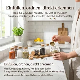 gouveo Mini Gewürzglas 30 ml 48 St.