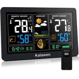 Kalawen Wetterstation 9-IN-1 Schwarz