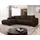 Mirjan24 Eckcouch Cord 5-Sitzer Braun