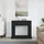 vidaXL Kaminumrandung 100 x 30 x 87,5 cm Schwarz