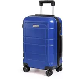 TAN.TOMI Handgepäckkoffer Trolley Hartschalenkoffer Hard Shell Hartschalenkoffer Trolley Koffer, 4 Rollen, Reisekoffer Reisekofferset Gepäck mit Zahlenschloss blau 56 cm