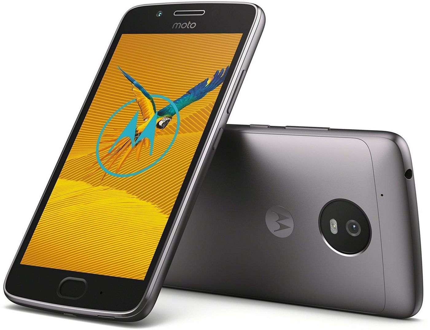 Motorola Motorola Moto G5 XT1675 16GB Lunar Gray Android Smartphone Neu in OVP Smartphone (12,7 cm/5 Zoll, 16 GB Speicherplatz, 13 MP Kamera, Schnellladefunktion) grau