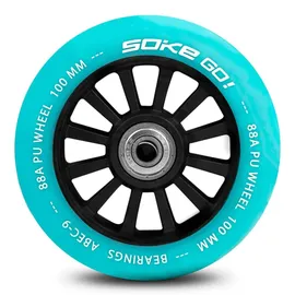 Soke Rollerräder 100 mm türkis