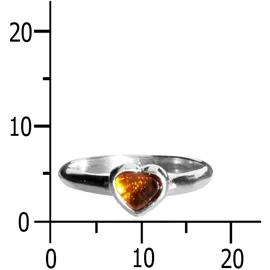 Ostsee-Schmuck Fingerring OSTSEE-SCHMUCK "Ostsee-Schmuck Ring Herz Ring Herz" Gr. 50, silber, Fingerringe, Damen, 50, (15,9), silber 925, (Sterlingsilber), Fingerring