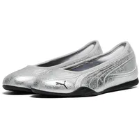 Puma Damen Catch Metallic Whisper Ballerinas 40, Silver Black Metallic - 40 EU