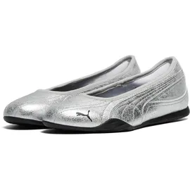 Puma Damen Catch Metallic Whisper Ballerinas 40, Silver Black Metallic - 40 EU