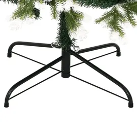 vidaXL Künstlicher Weihnachtsbaum Klappbar Beschneit 120 cm