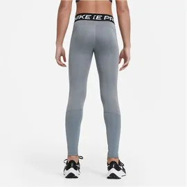 Nike Pro Leggings Mädchen carbon heather/white M 137-146 cm