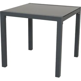 Svita Gartentisch 80 x 80 x 75 cm Dunkelgrau