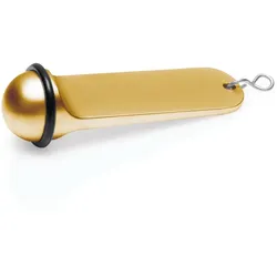 20x Schlüsselanhänger gold Hotel Zinkguss – mit Gummiring 11 cm