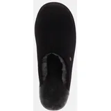 WARMBAT Lammfell Hausschuhe - CLASSIC SUEDE - black, Größe:47 EU - Schwarz - 47