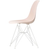 Vitra - Eames Plastic Side Chair DSR RE, weiß / zartrosé (Filzgleiter weiß)