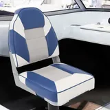vidaXL Bootssitz mit Hoher Rückenlehne 39 x 43 x 58 cm blau