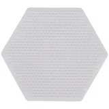 Jbm Mini-Stiftplatte Sechseck für Bügelperlen weiß