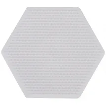 Jbm Mini-Stiftplatte Sechseck für Bügelperlen weiß