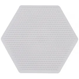 Jbm Mini-Stiftplatte Sechseck für Bügelperlen weiß