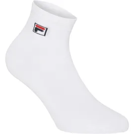 Fila Quarter Socken Unisex 3er Pack weiß 43-46