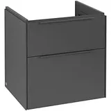 Villeroy & Boch Subway 3.0 Waschtischunterschrank C57802VR 57,2x57,6x47,8cm, ohne LED/Griff monochrom, graphite