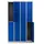 Gürkan Spind lichtgrau, enzianblau 106316, 8 Schließfächer 117,0 x 50,0 x 195,0 cm
