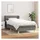vidaXL Boxspringbett 100 x 200 cm Dunkelgrau