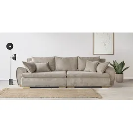 Home Affaire Big-Sofa HOME AFFAIRE "Katja, B: 275 cm - OTTO. Verlässliche Qualität.", grau (taupe), B:275cm T:108cm, 100% Polyester, Sofas, Big-Sofa, Mega-Sofa mit 4 Zierkissen