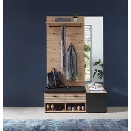 VOLEO BUFFALO Garderoben-Set 126x202x38 Eiche