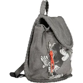 DESIGUAL Rucksack Mickey Mouse grau / graphit / schwarz / weiß